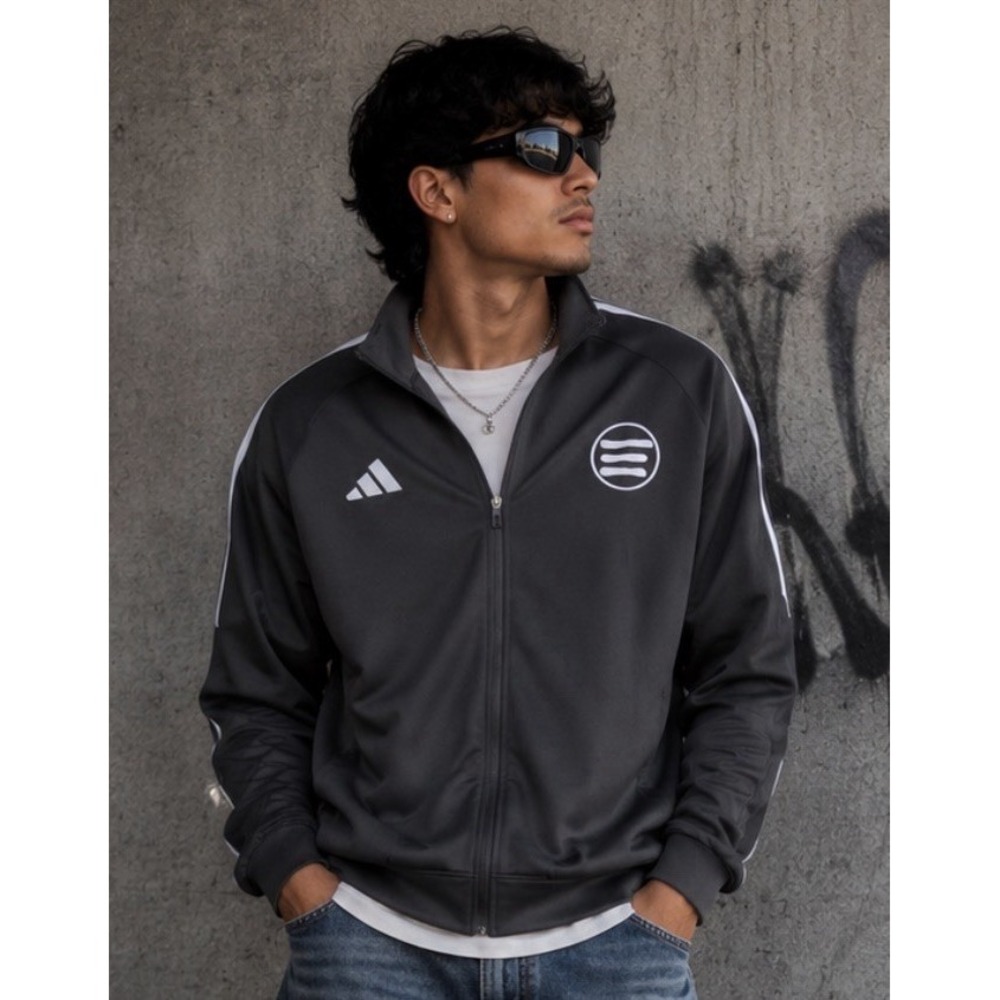 Adidas Athletic Jacket EliteVBTC Logo Sz Small Climalite/Aeroready Black 1/2 Zip